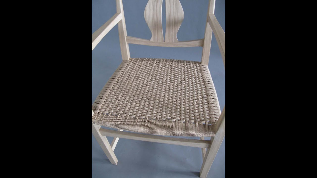 How to Weave a Danish Cord Seat Part Two YouTube