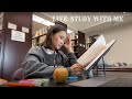 Live study session  asmr library noise 45 minutes pomodoro study method page turning and writing