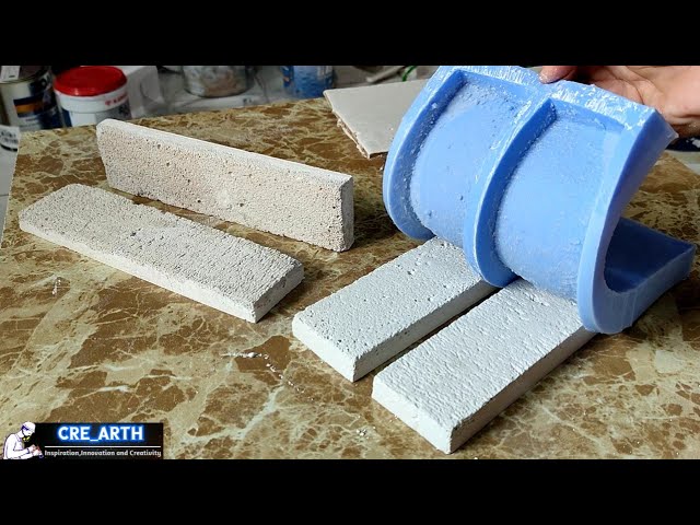How to make silicone mold for expose bricks 