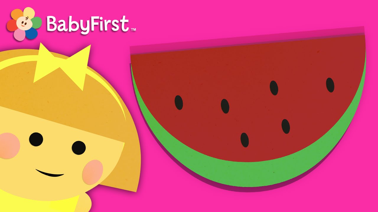 learning shapes book Watermelon | Learning Shapes for Toddlers | Shape A Majigs | BabyFirst TV