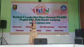 Ingok Selalu ( Lagu Lampung) Fls2n Sma tingkat kota Bandar lampung tahun 2017/18