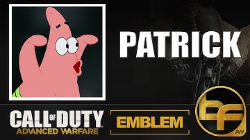 COD Advanced Warfare Emblem Tutorial #113 - Patrick Star ( SpongeBob )