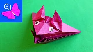 Оригами Вампир Летучая мышь из бумаги на Хэллоуин
