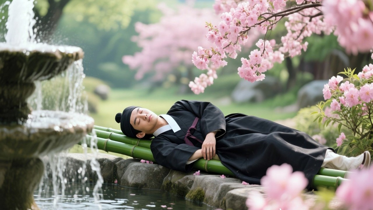 CALM NIGHT ROUTINE WITH SLEEP STREAM SNORING SOUND AND BRAIN RELAX MUSIC 🛏🎧🧠