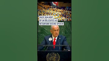 Mass walkout by UN delegates as Netanyahu begins speech