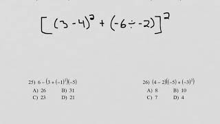 1127 PS2-5 Integers: Order Of Operations