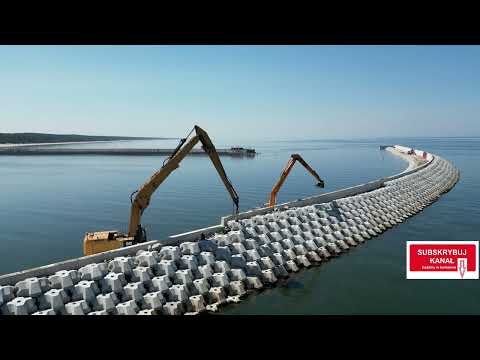 Przekop Mierzei Wiślanej - roboty podwodne i falochron północny - Vistula Spit Canal XIII