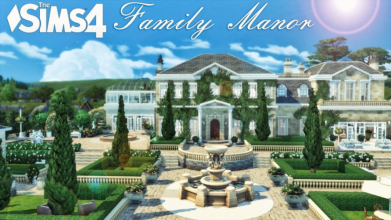 the sims 4 เปลี่ยนวัย  New Update  Aristocratic Family Manor 🌹 Dreamy garden (No CC) | the Sims 4 | Stop Motion