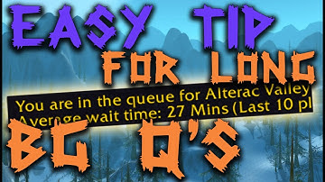 Best Tip for LONG Horde Battleground Queues! Classic WoW