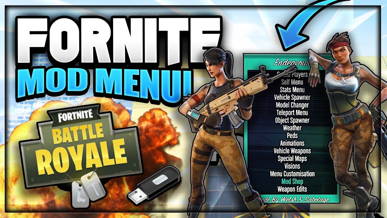 fortnite usb mod menu download xbox one ps4 pc working fortnite mod menu free v bucks - fortnite hackrar