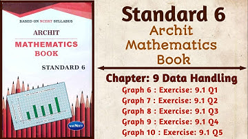Std-6 Archit Mathematics Book | Chapter: 9 Data Handling | Graph 5 to 10 | ncert