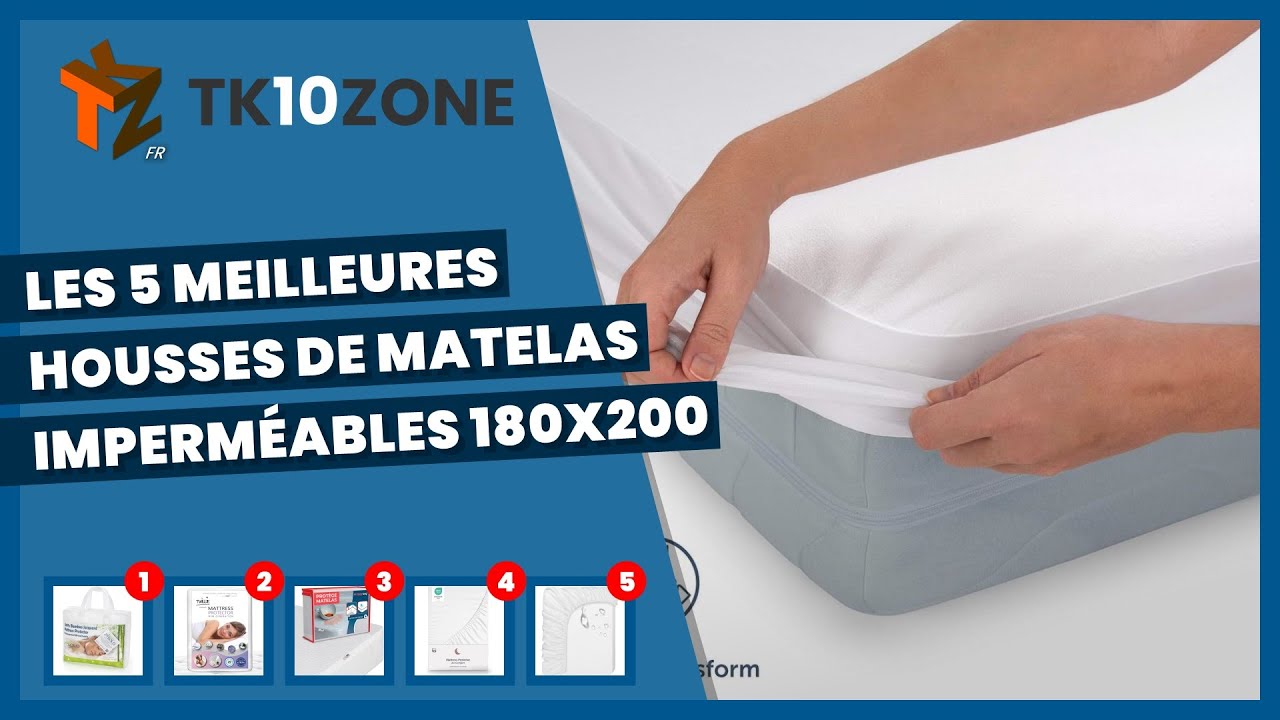 Lot De 2 Protections De Matelas Imperméables 150 X 190-200 Cm-Housse De