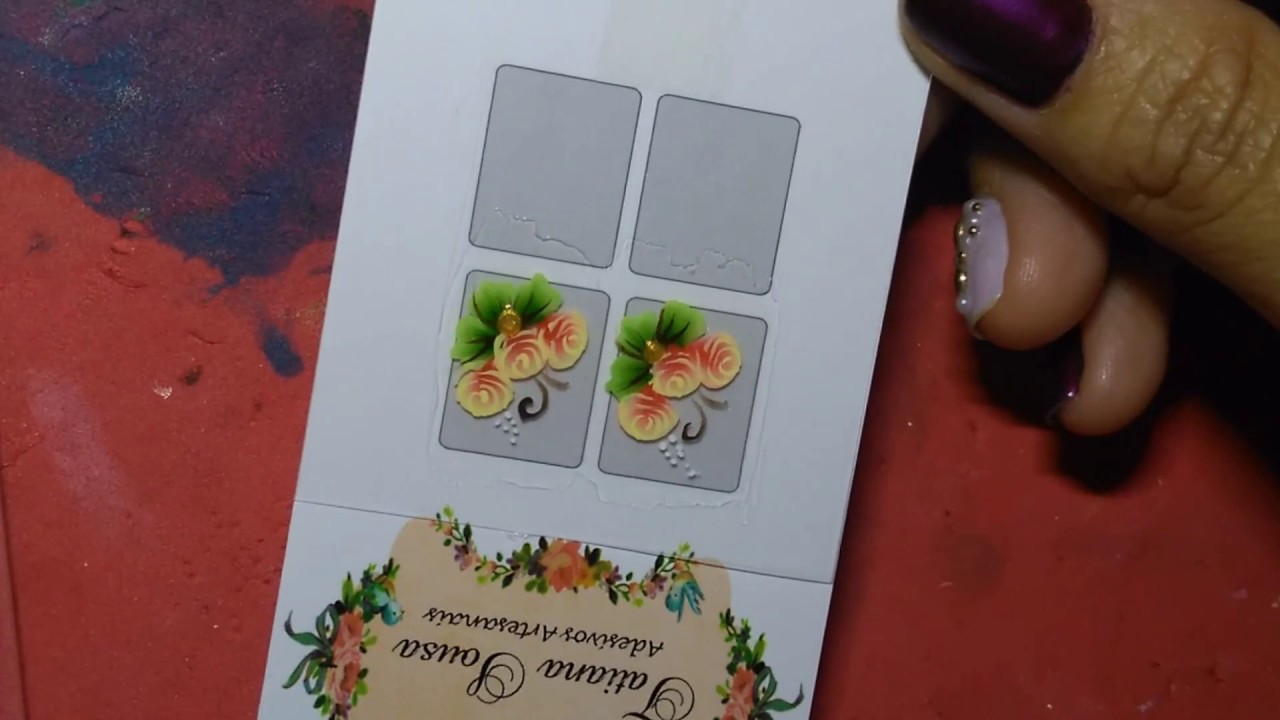 Adesivo de rosinha para iniciantes - Tutorial #TatianaSousa
