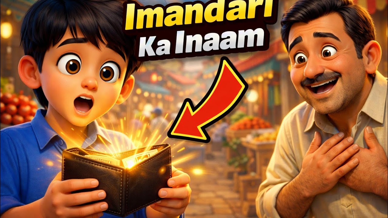 Ek Chhote Ladke Ki Imandari | Urdu Hindi Moral Story Animated Cartoon