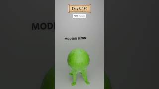 Day 8/30  Cloth  Wraps Around Sphere 😳🧵 | Blender Physics#satisfying #blender #blenderanimation