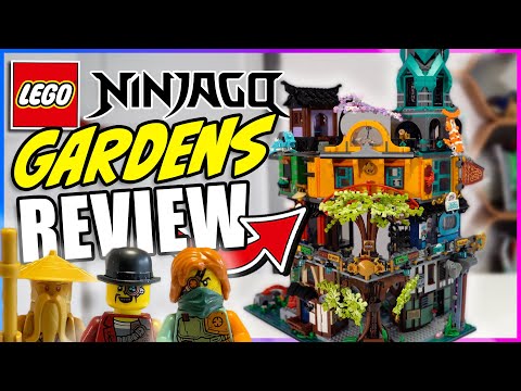 LARGEST Ninjago set EVER! Lego Ninjago City Gardens review - a city builders perspective (set 71741)