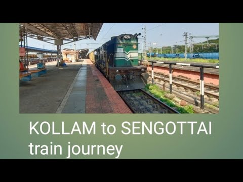 Kollam to senkotta beautiful train journey