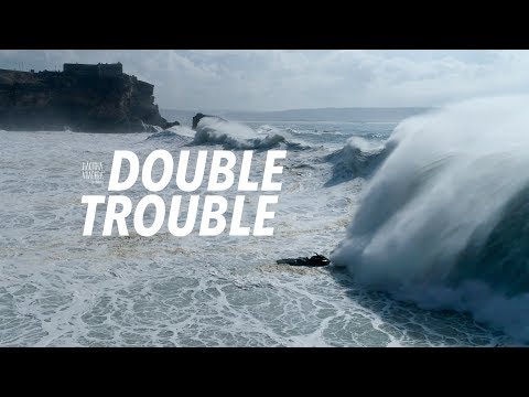 Double Trouble - Big Wave & Dramatic Aftermath Sequence #Drone - Nazaré ...