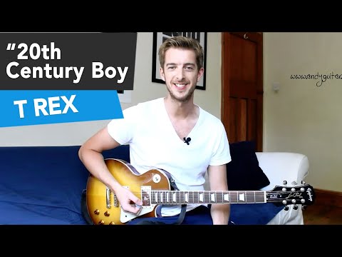 T Rex "20th Century Boy" Guitar Tutorial for Beginners