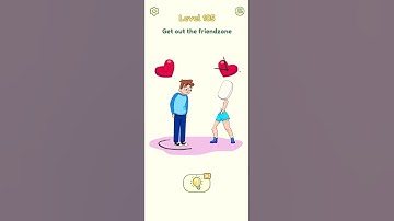 DOP2: DELETE ONE PART Get out the frienbzone level 105 solution and answer #dop #short