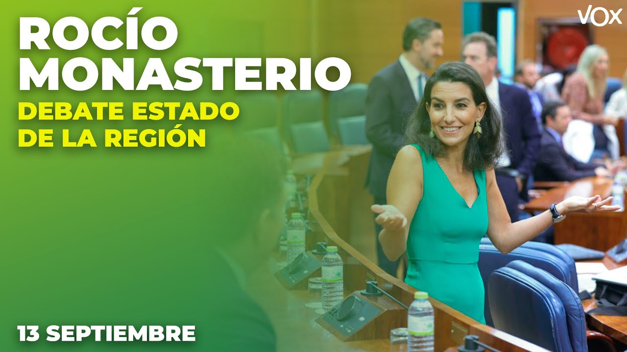 13.09 | Intervención de ROCÍO MONASTERIO en el DEBATE DEL ESTADO DE LA REGIÓN