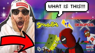 Spongebob vs Deadpool - Cartoon Beatbox Battles (Verbalase) | Reaction!