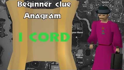 I Cord ~ Beginner Clue Anagram OSRS