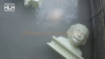 SLA 3D printing - parts preliminary post processing