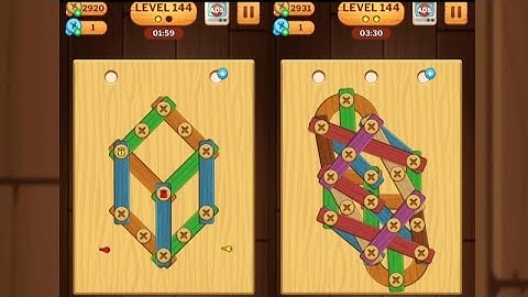 Screw Puzzle: Wood Nut & Bolt - Level 144
