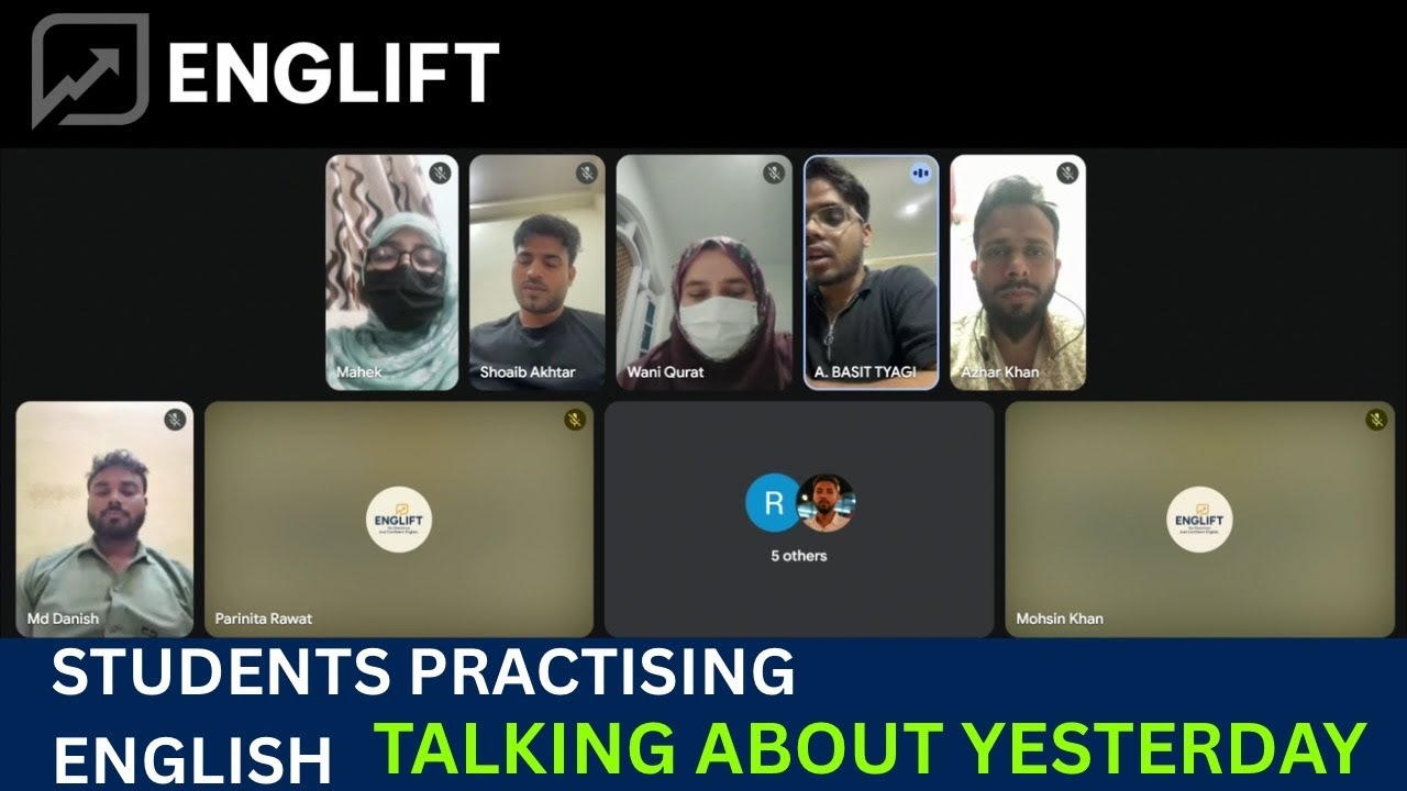 Live English Class | Students Practise Talking About Yesterday 