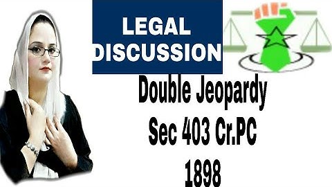 Double jeopardy.. Sec 403 Cr.PC 1898.