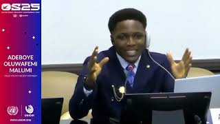 Youth video competition winner – Adeboye Oluwafemi Malumi | Outer Space Security Conference 2025