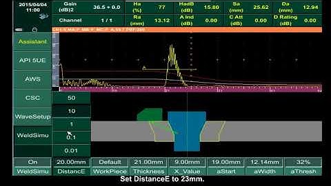 SIUI Phased Array Flaw Detector SyncScan UT Raytracing Function