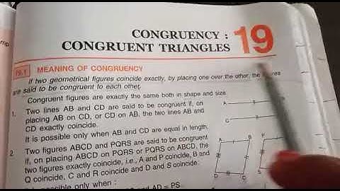 Introduction of ch-19 Congruency  class VII ICSE BOARD maths by love with mathematics