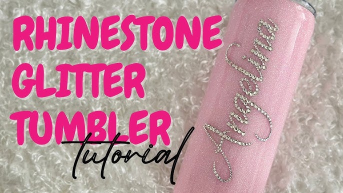 How to rhinestone a name, How to apply rhinestones to a tumbler