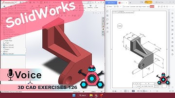 SolidWorks | 3D CAD EXERCISES 126 | StudyCadCam | Solution Tutorial |