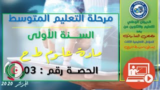مادة علوم الطبيعة و الحياة -الحصة 3-الفصل الأول- أغذية النبات الأخضر التغذية المعدنية