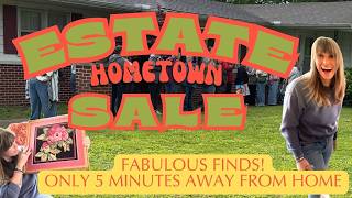Estate Sale Picking in My Hometown | Vintage Finds & Van Haul