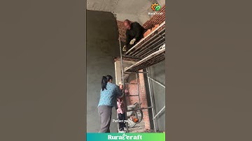 Bricklaying Teamwork Level: Expert #construction #worklife #skills