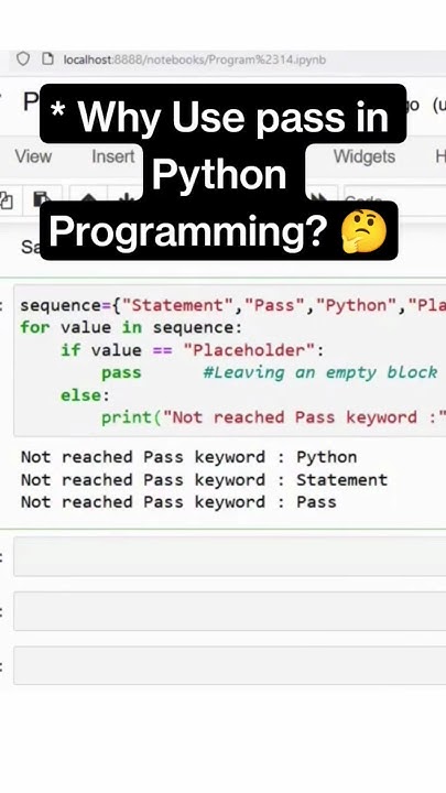 Python Programming pass/Your Coding Shortcut! #python #ai - YouTube