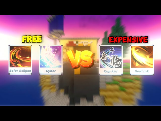 Free Sword Effects VS Expensive Sword Effects!! class=