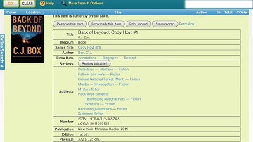 How to Use the Wyalusing Library Online Catalog