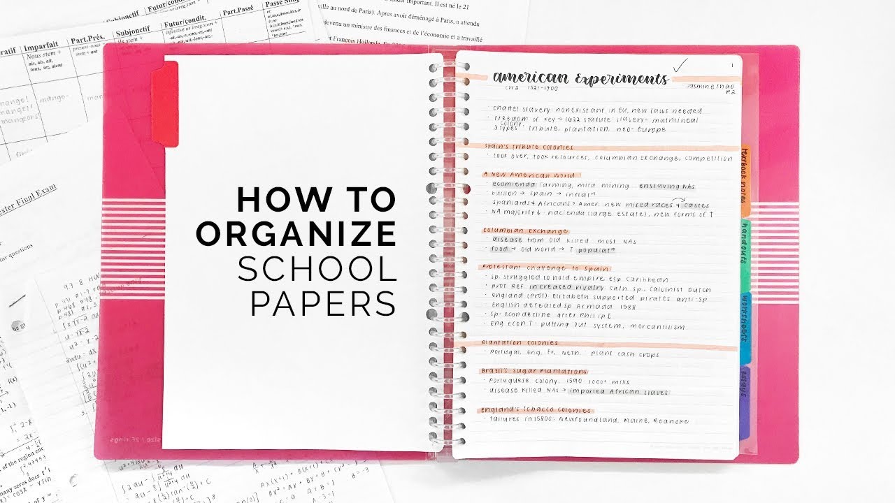 how to organize papers for school 📚 tips for staying organized