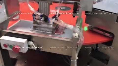 Button battery blister rotary loading filling cardboard sealing packing machine video