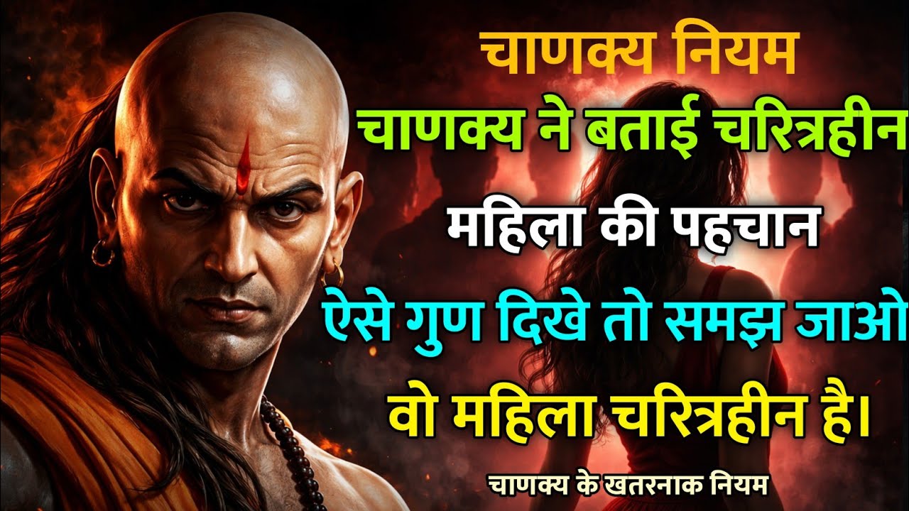 चाणक्य की चेतावनी: चरित्रहीन स्त्री के 6 खतरनाक संकेत | पुरुष समय रहते पहचान लो वरना पछताओगे