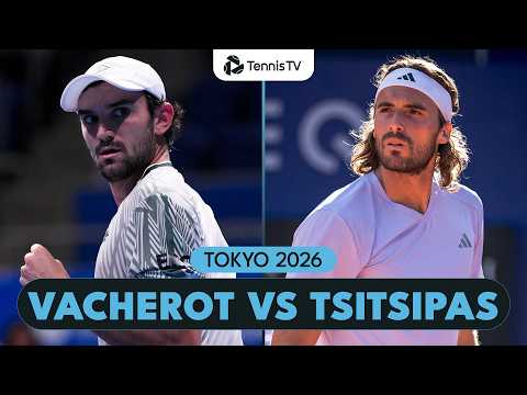 Entertaining Valentin Vacherot vs Stefanos Tsitsipas Highlights | Tokyo 2026