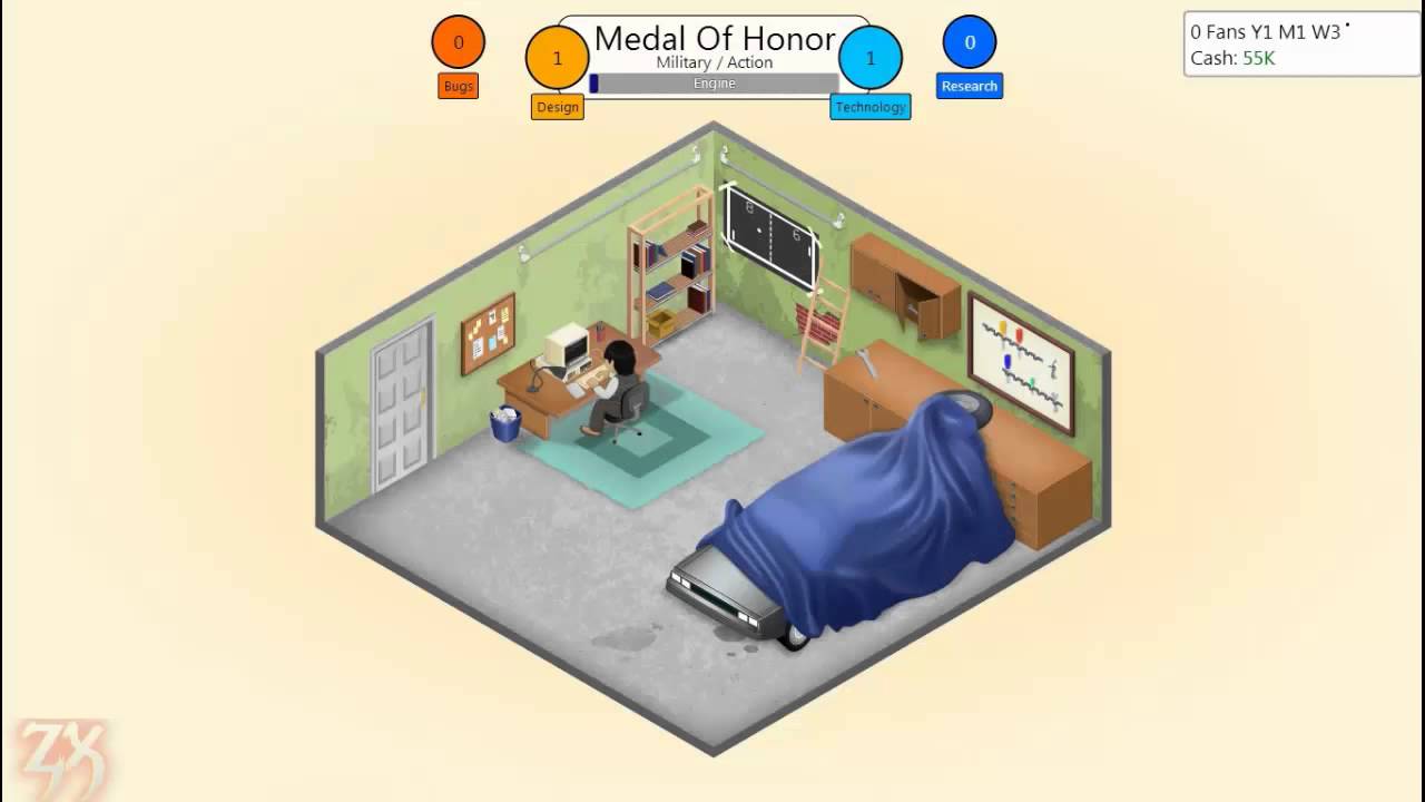 Game Dev Tycoon Ep 1. w/ ZerkerXror - Medal Of Honor PC Exclusive!