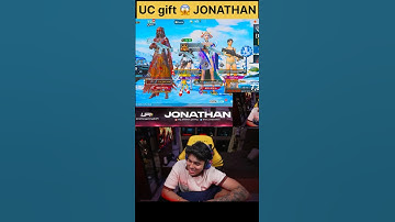 JONATHAN GAMING 💛 AND W KID UC GIFT 🎁 #jonathangaming #bgmi