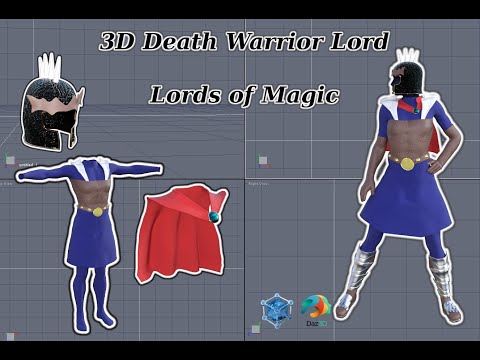 3D Death Warrior Lord of Lords of Magic