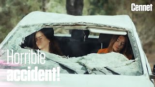 Cennet and Melisa are unconscious after the car accident! 😮 - Cennet
